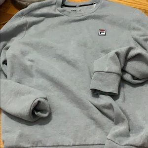 gray Fila crewneck